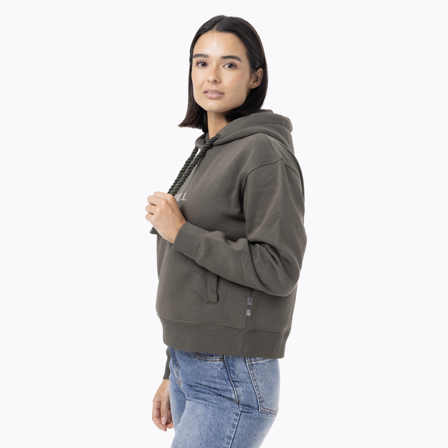 Poleron Mujer Logo Hoodie Verde Merrell
