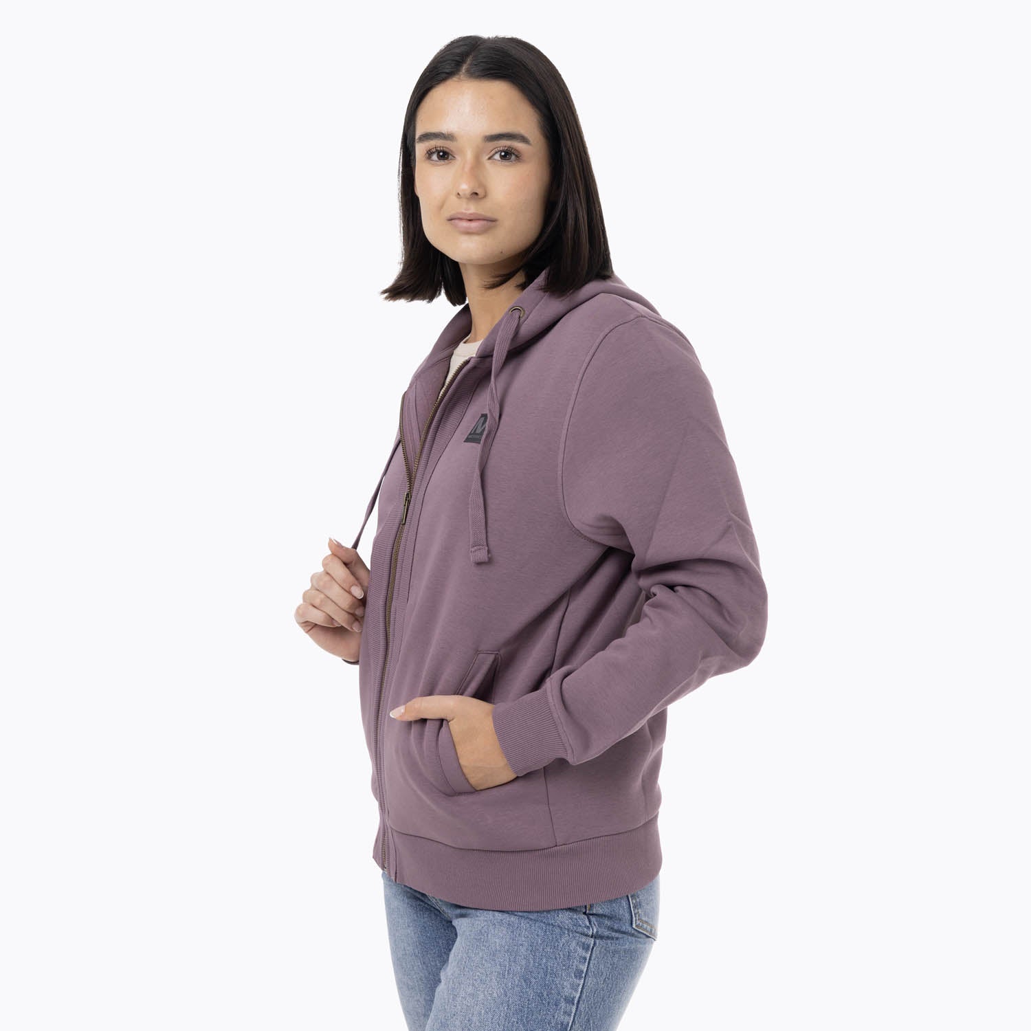 Poleron Mujer Fz Hoodie Morado Merrell