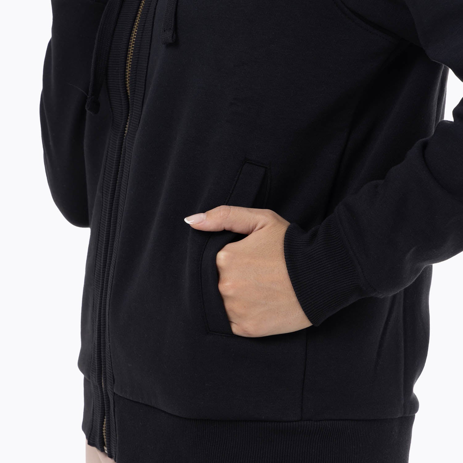 Poleron Mujer Fz Hoodie Negro Merrell