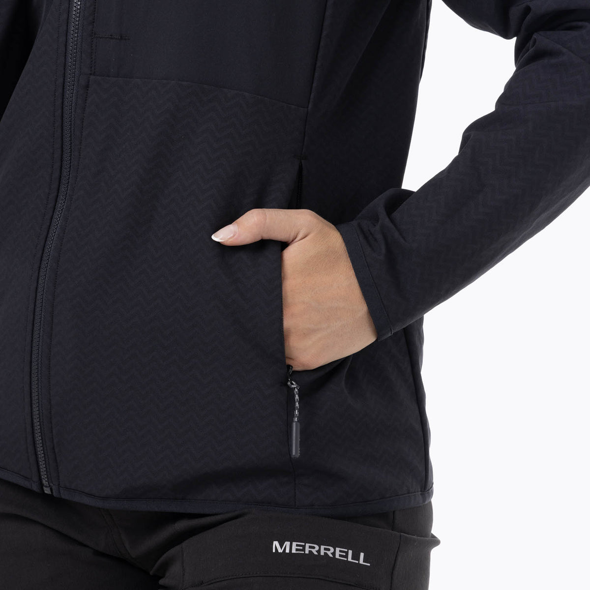 Poleron Mujer Mezeis Softshell Negro Merrell