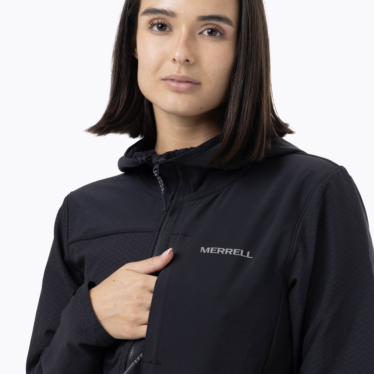 Poleron Mujer Mezeis Softshell Negro Merrell
