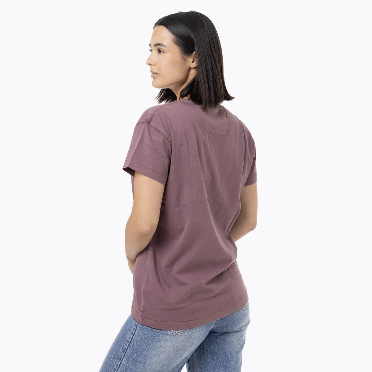 Polera Manga Corta Mujer Big Print Morado Merrell