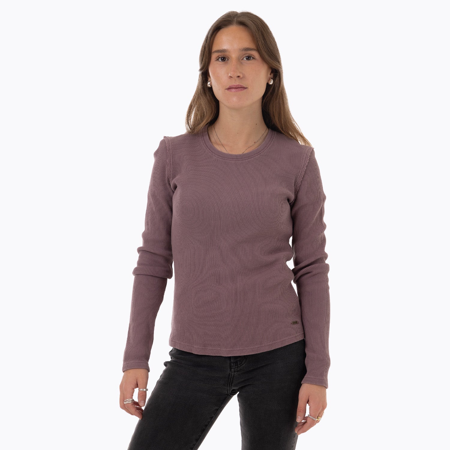 Polera Manga Larga Mujer Oslo Morado Merrell
