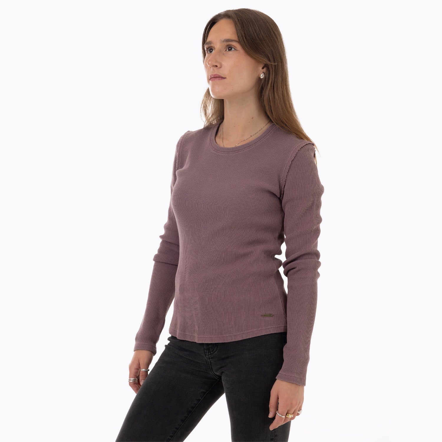 Polera Manga Larga Mujer Oslo Morado Merrell