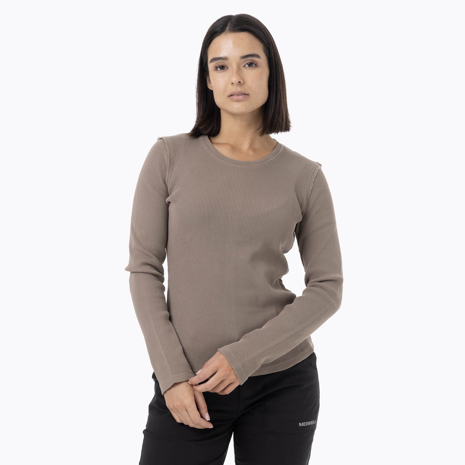 Polera Manga Larga Mujer Oslo Café Merrell
