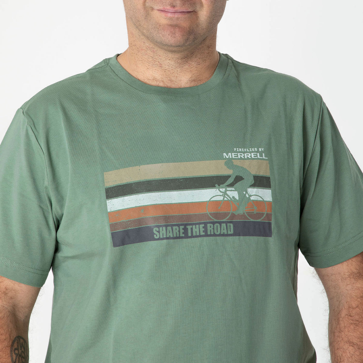 Polera Hombre Fireflies Hi Rider Verde Merrell