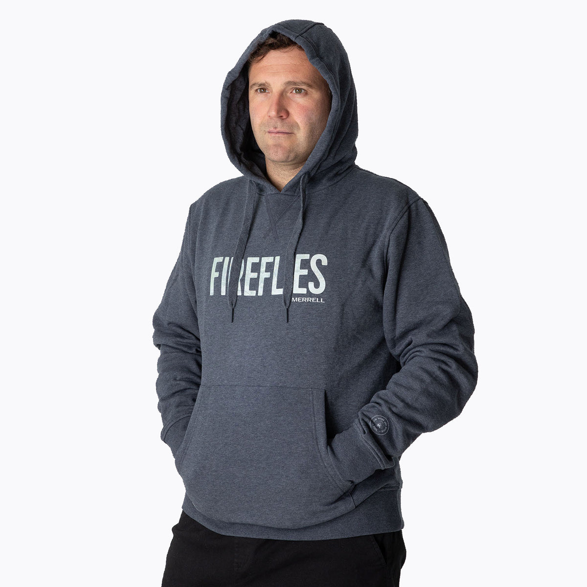 Poleron Unisex Front Fireflies Azul Merrell