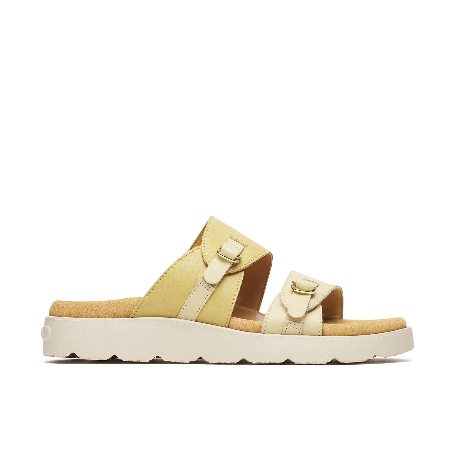 Sandalia Mujer Fleur Leather Slide Beige Merrell