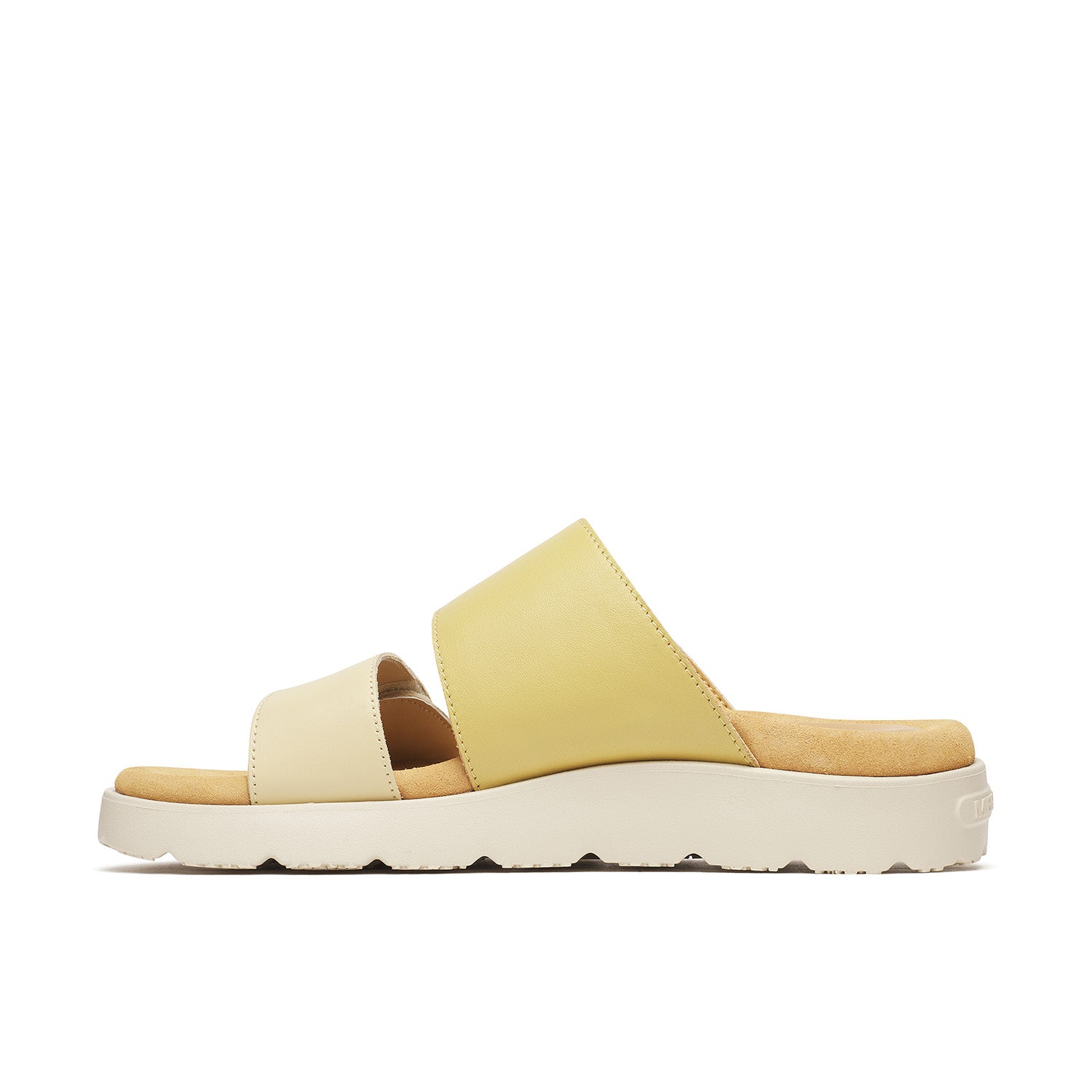 Sandalia Mujer Fleur Leather Slide Beige Merrell