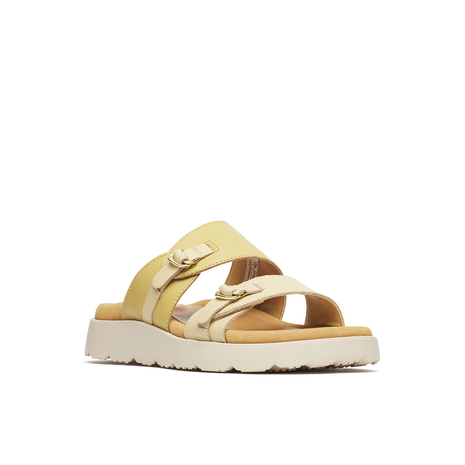 Sandalia Mujer Fleur Leather Slide Beige Merrell