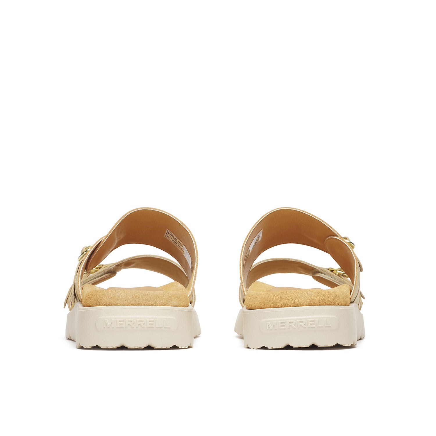 Sandalia Mujer Fleur Leather Slide Beige Merrell