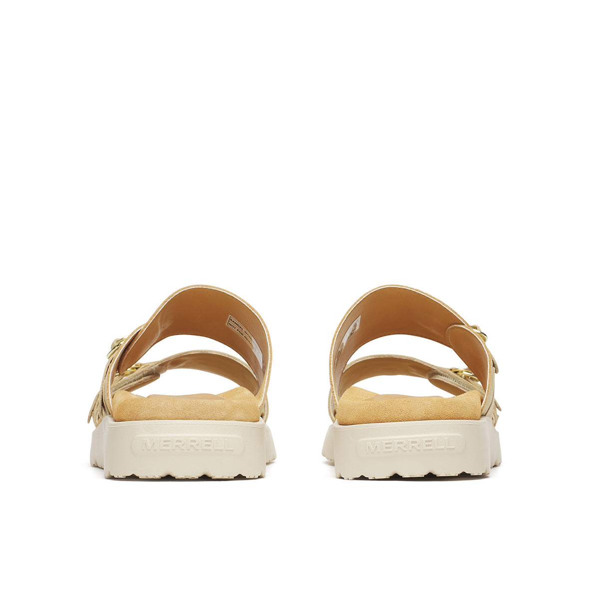 Sandalia Mujer Fleur Leather Slide Beige Merrell