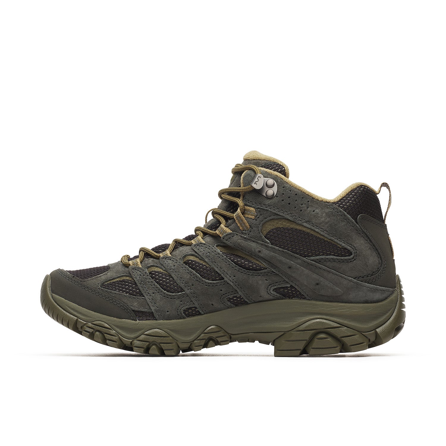 Botin Hombre Moab 3 Mid Waterproof Verde Merrell