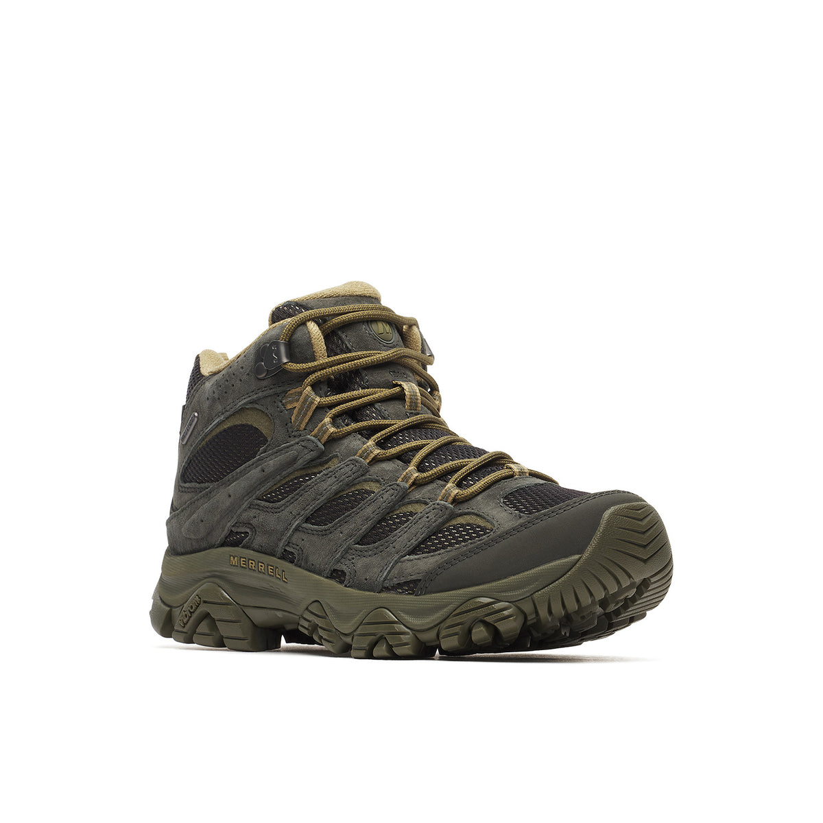 Botin Hombre Moab 3 Mid Waterproof Verde Merrell