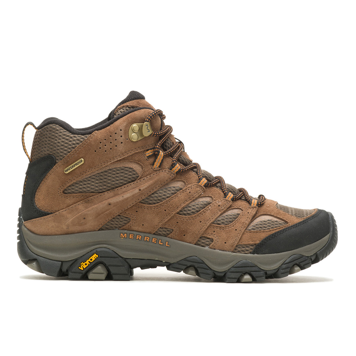 Botin Hombre Moab 3 Mid Waterproof Café Merrell
