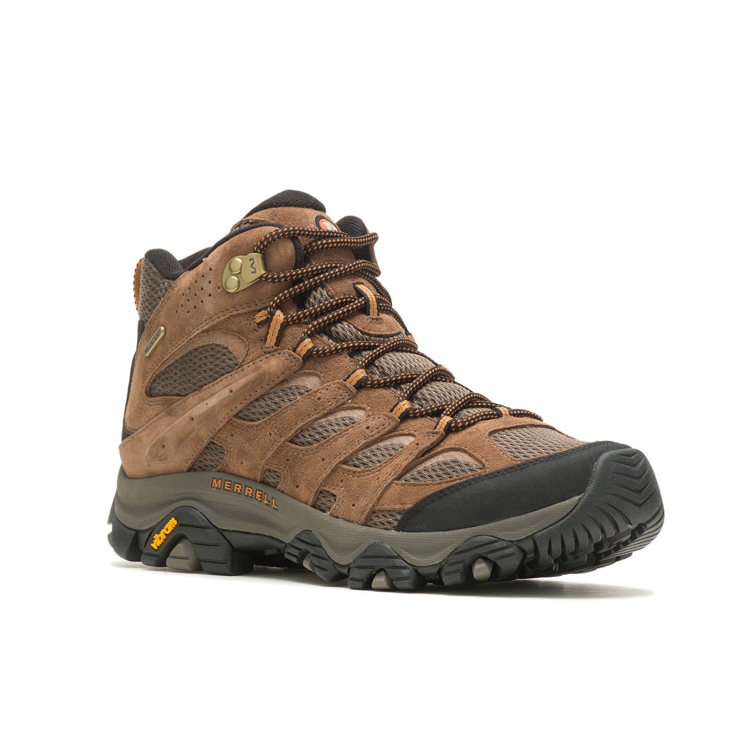 Botin Hombre Moab 3 Mid Waterproof Café Merrell