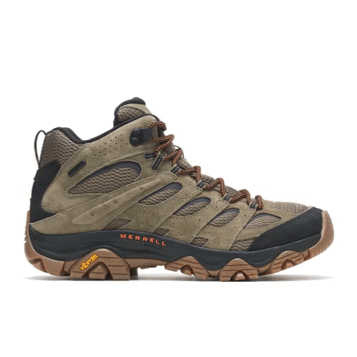 Botin Hombre Moab 3 Mid Waterproof Oliva Merrell