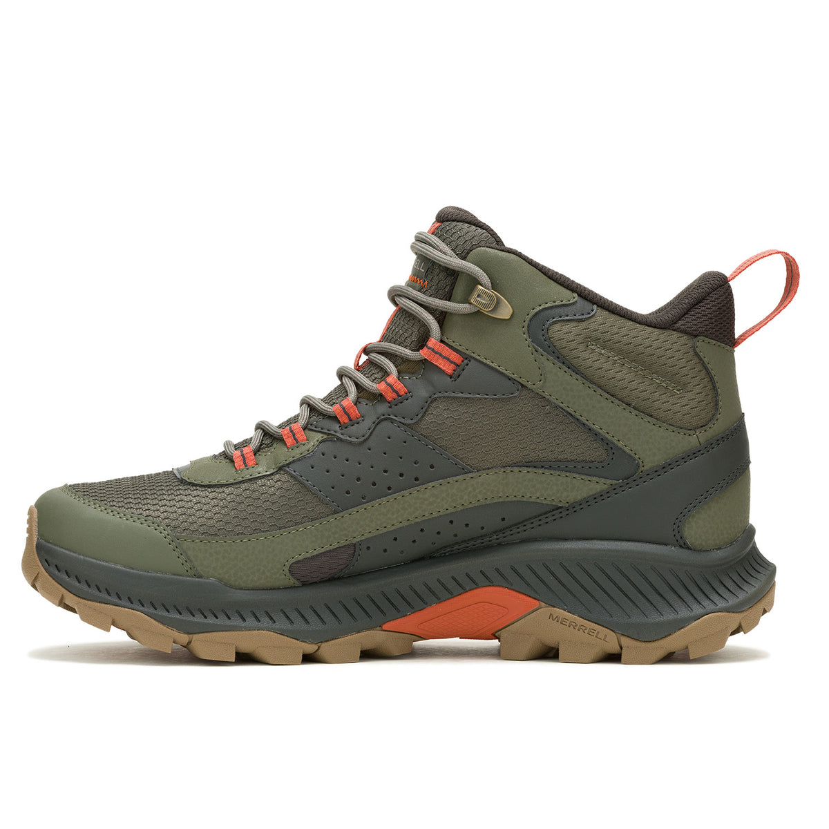 Botín Hombre Speed Strike 2 Mid Waterproof Oliva Merrell