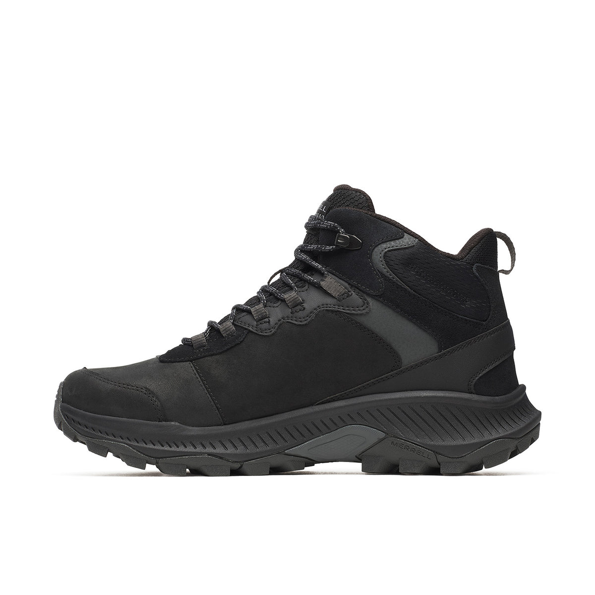 Botin Hombre Speed Strike 2 Leather Mid Waterproof Negro Merrell