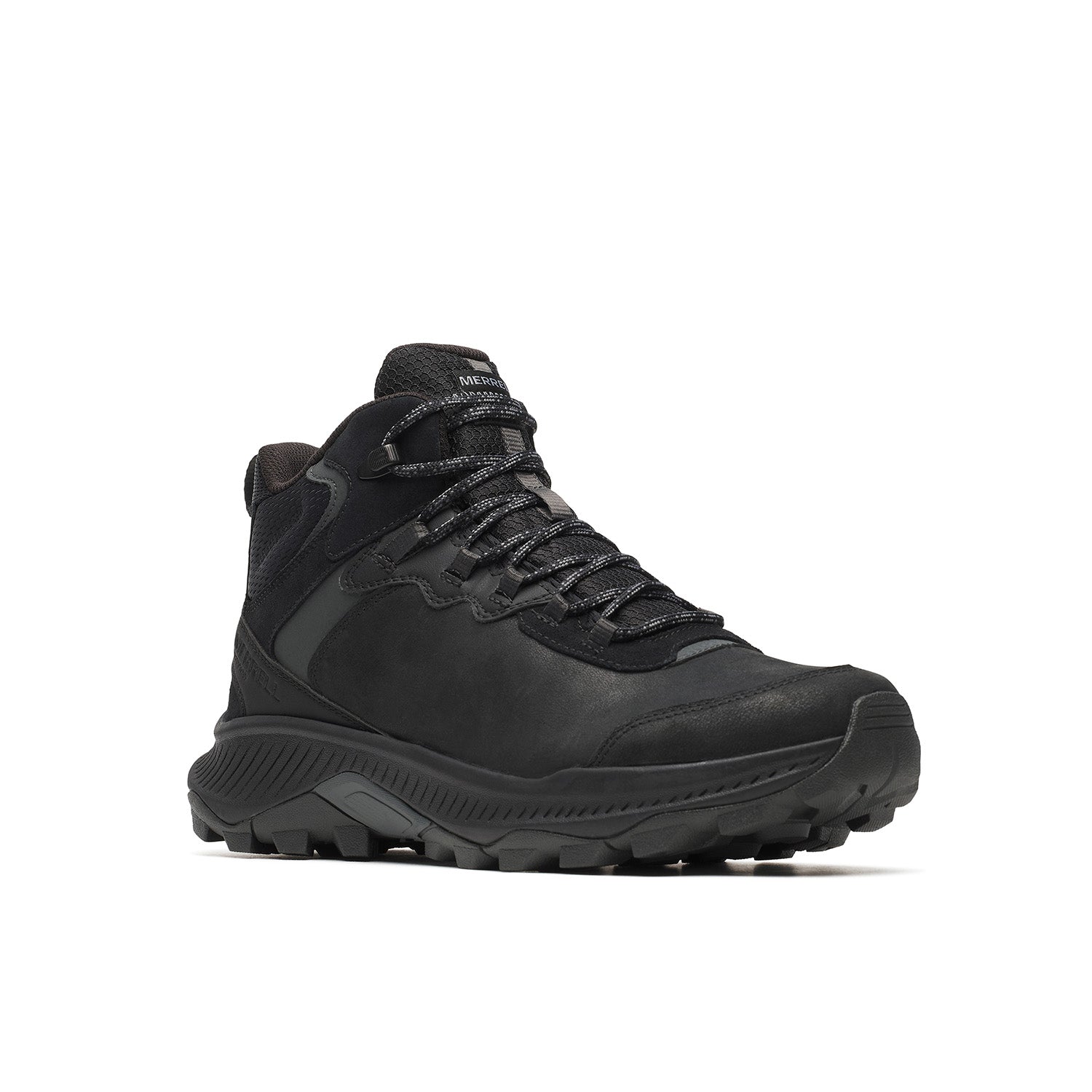 Botin Hombre Speed Strike 2 Leather Mid Waterproof Negro Merrell