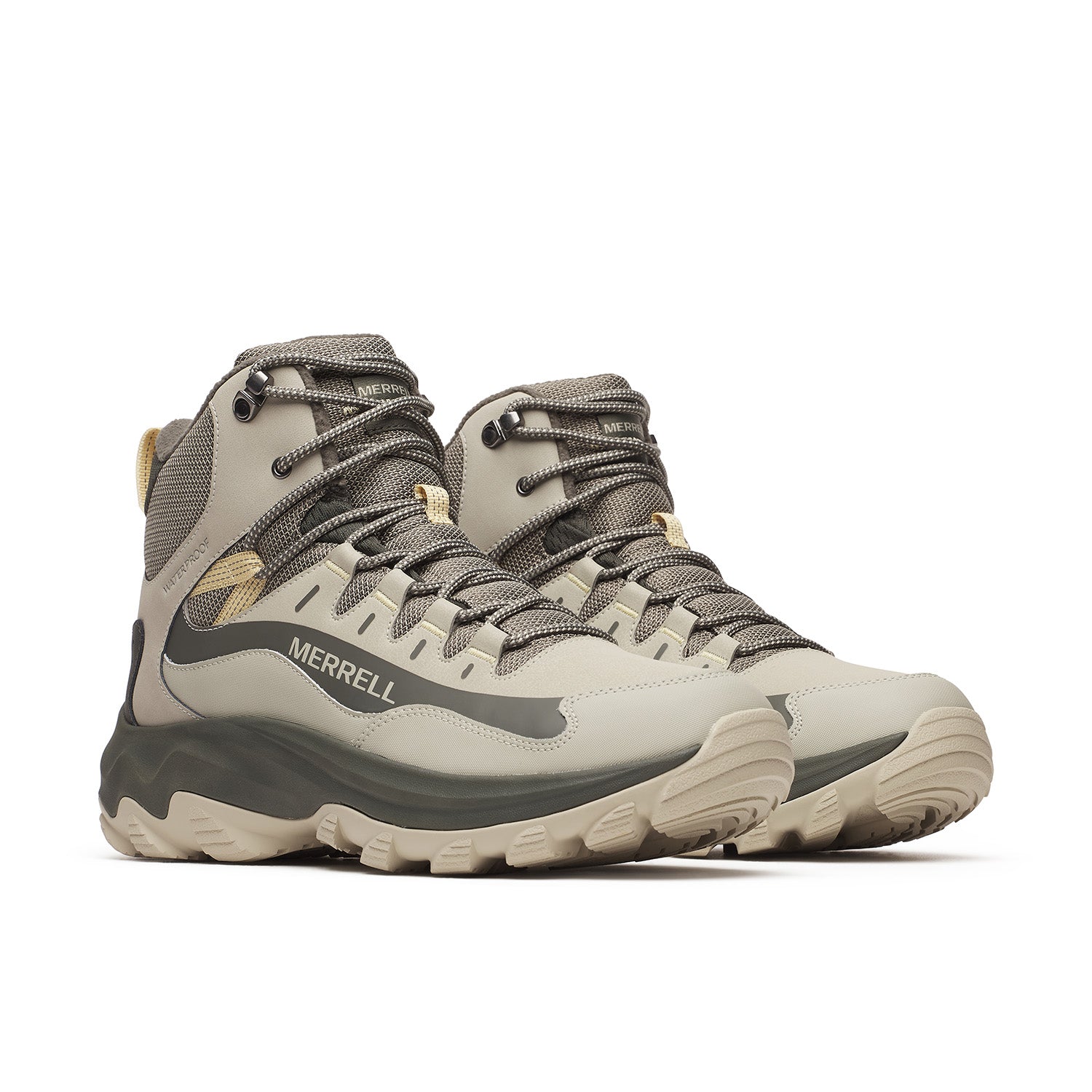 Botin Hombre Thermo Chill 2 Mid Waterproof Café Claro Merrell