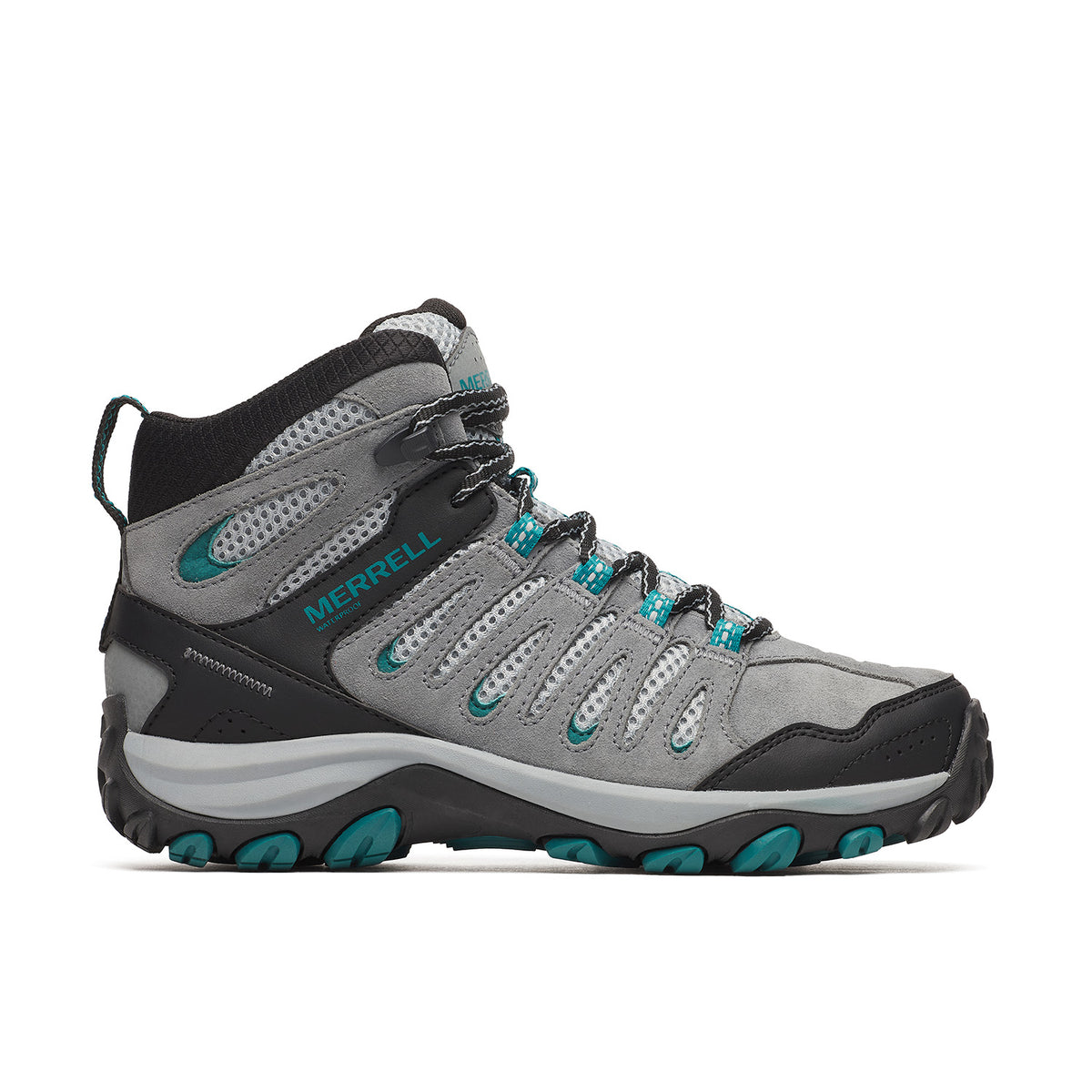 Botin Mujer Crosslander 3 Mid Waterproof Gris Merrell