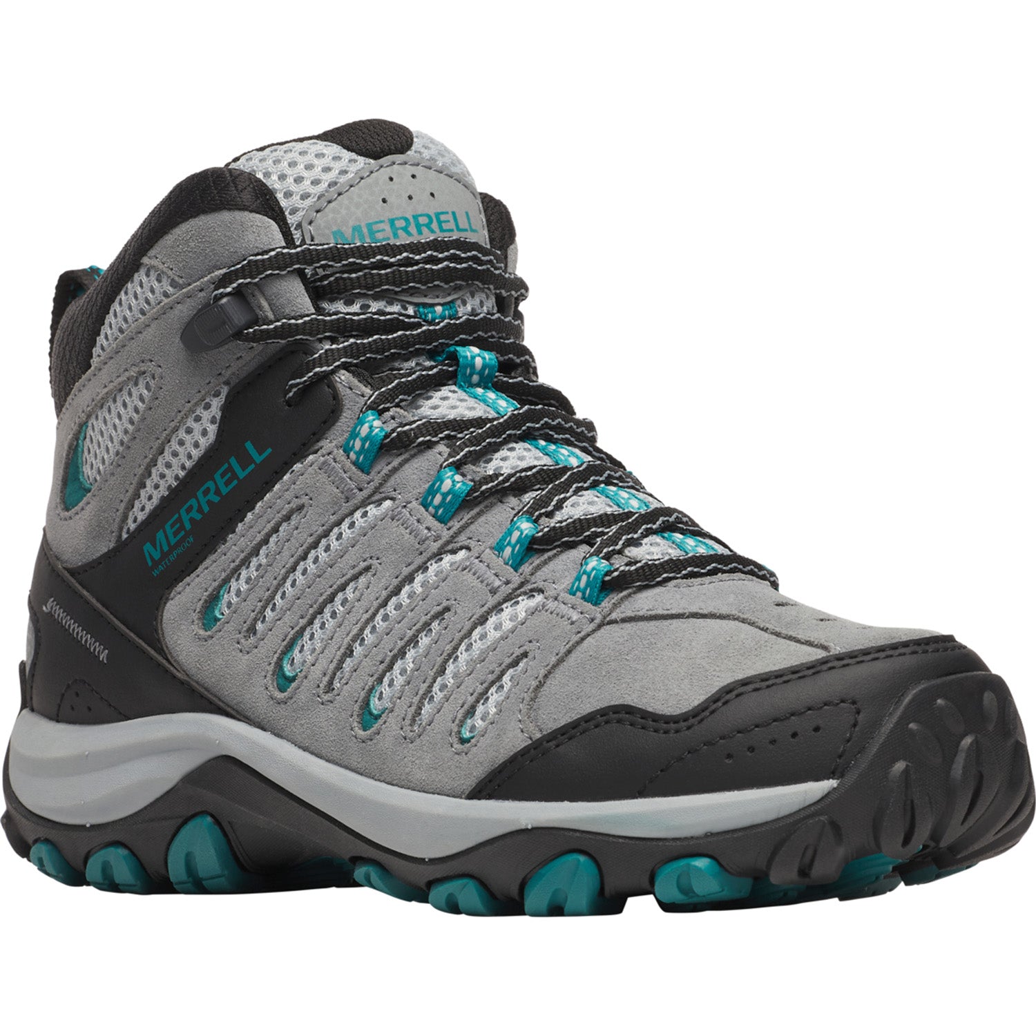 Botin Mujer Crosslander 3 Mid Waterproof Gris Merrell