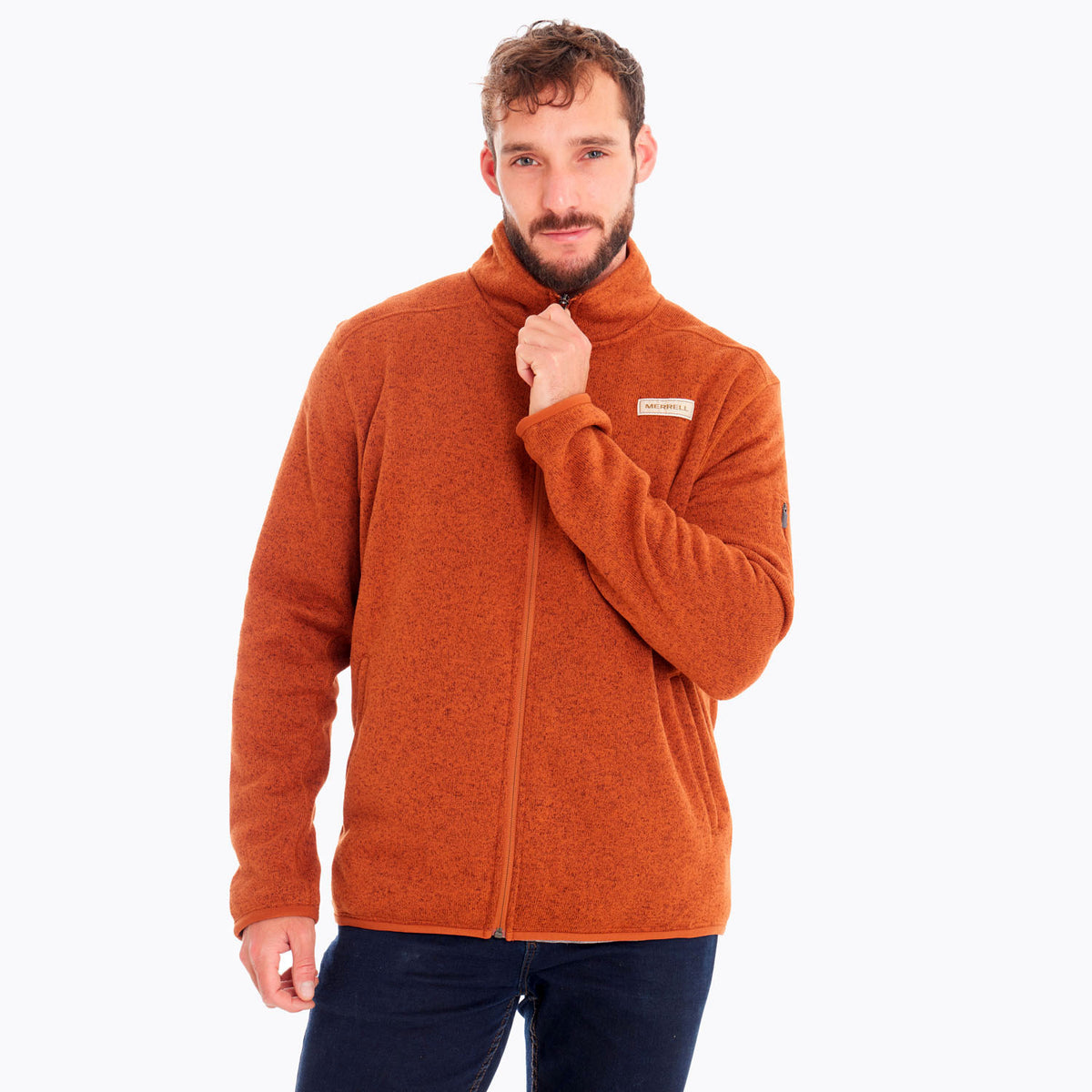 Polar Hombre Sweater Weather Full Zip Naranjo Merrell