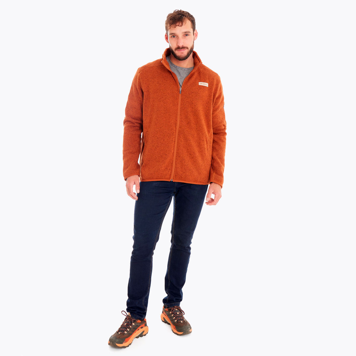 Polar Hombre Sweater Weather Full Zip Naranjo Merrell