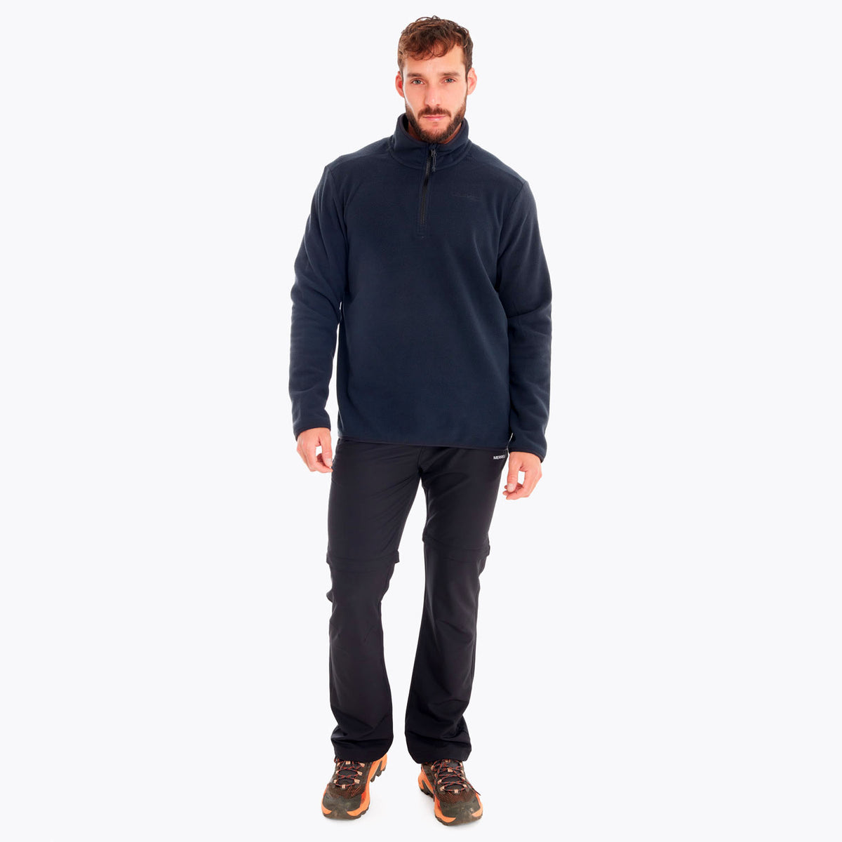 Polar Hombre Terrain 1/4 Zip Negro Merrell