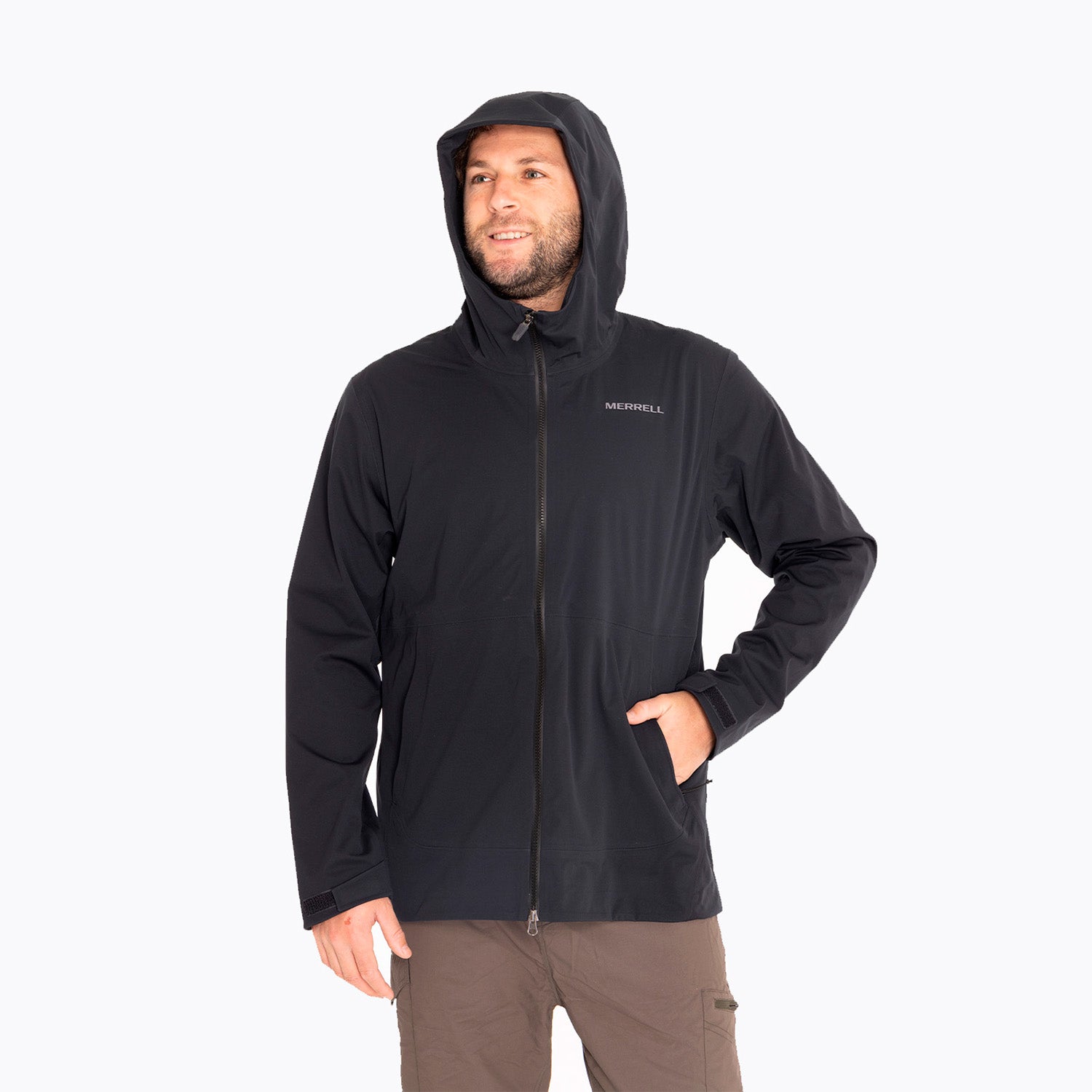 Impermeable Hombre Whisper Rain Shell Negro Merrell