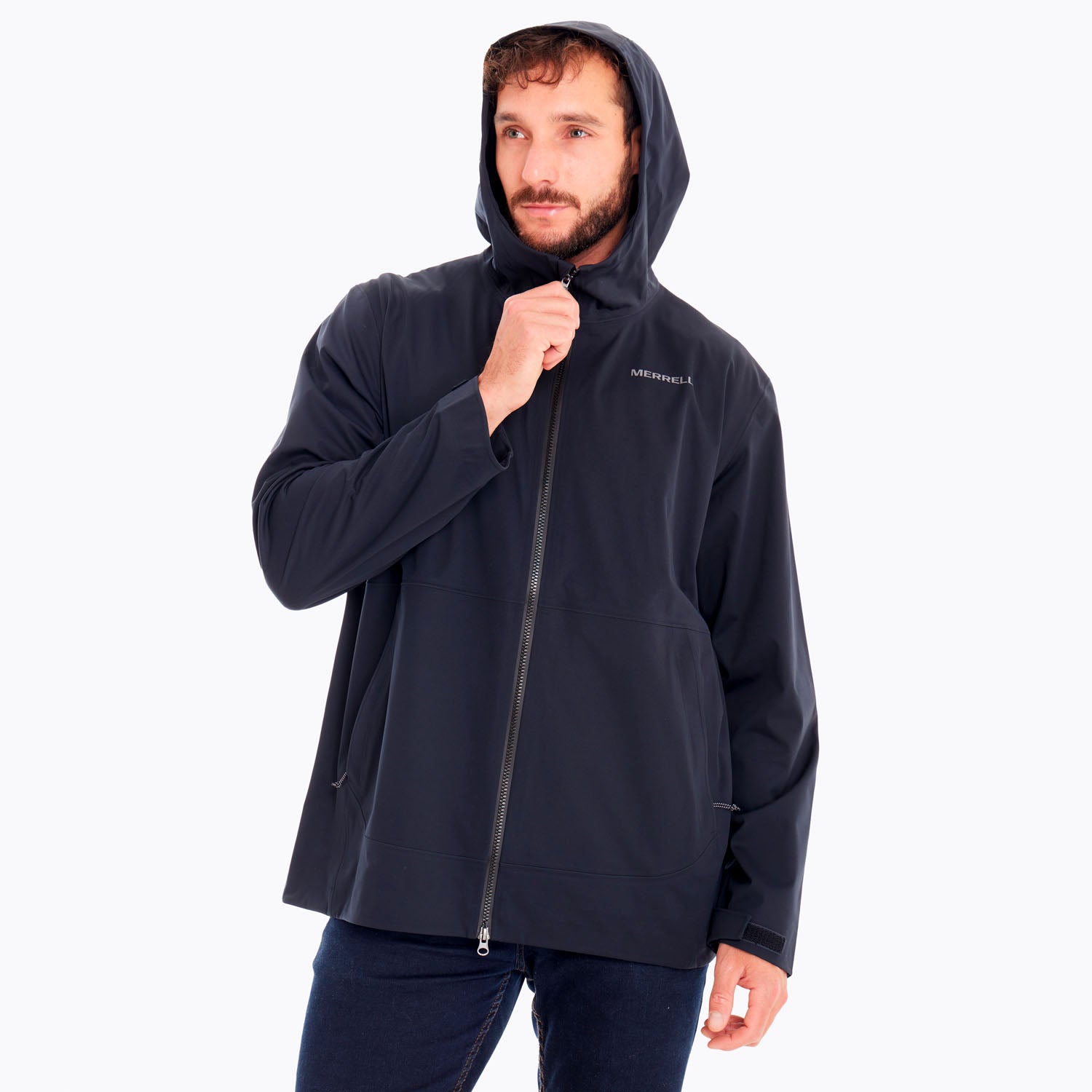 merrell waterproof coat black M 防水 コート Impermeable Hombre Whisper Rain Shell Negro Merrell – Merrell Chile
