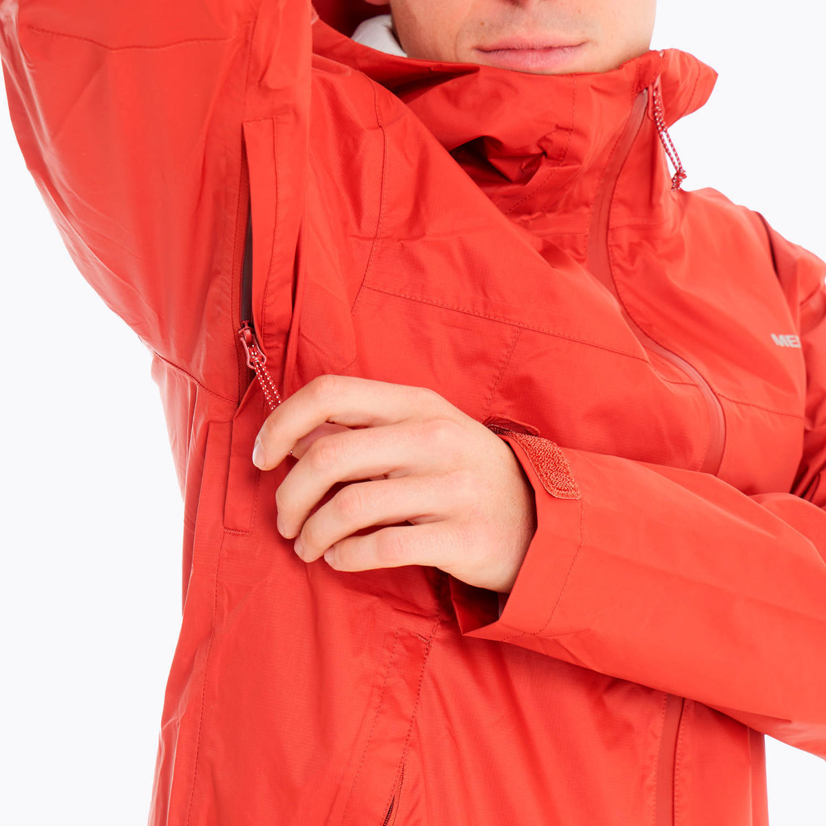 Impermeable Hombre Fallon Rain Shell Rojo Merrell