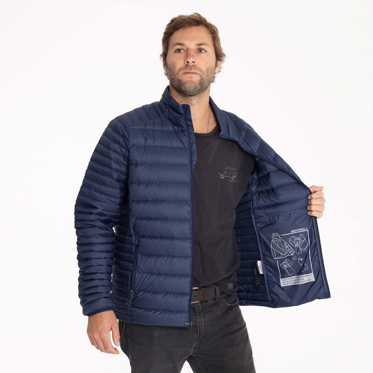 Parka Hombre Ridgevent Thermo Jacket Azul Merrell