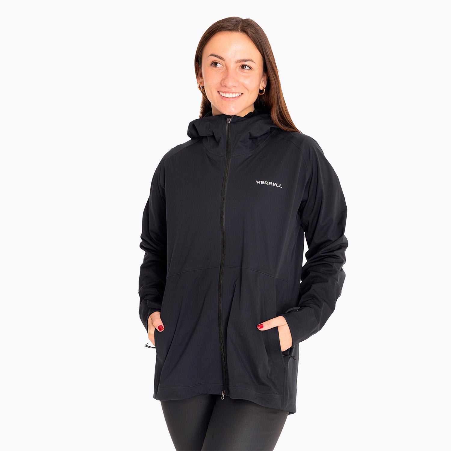 Impermeable Mujer Whisper Rain Shell Negro Merrell