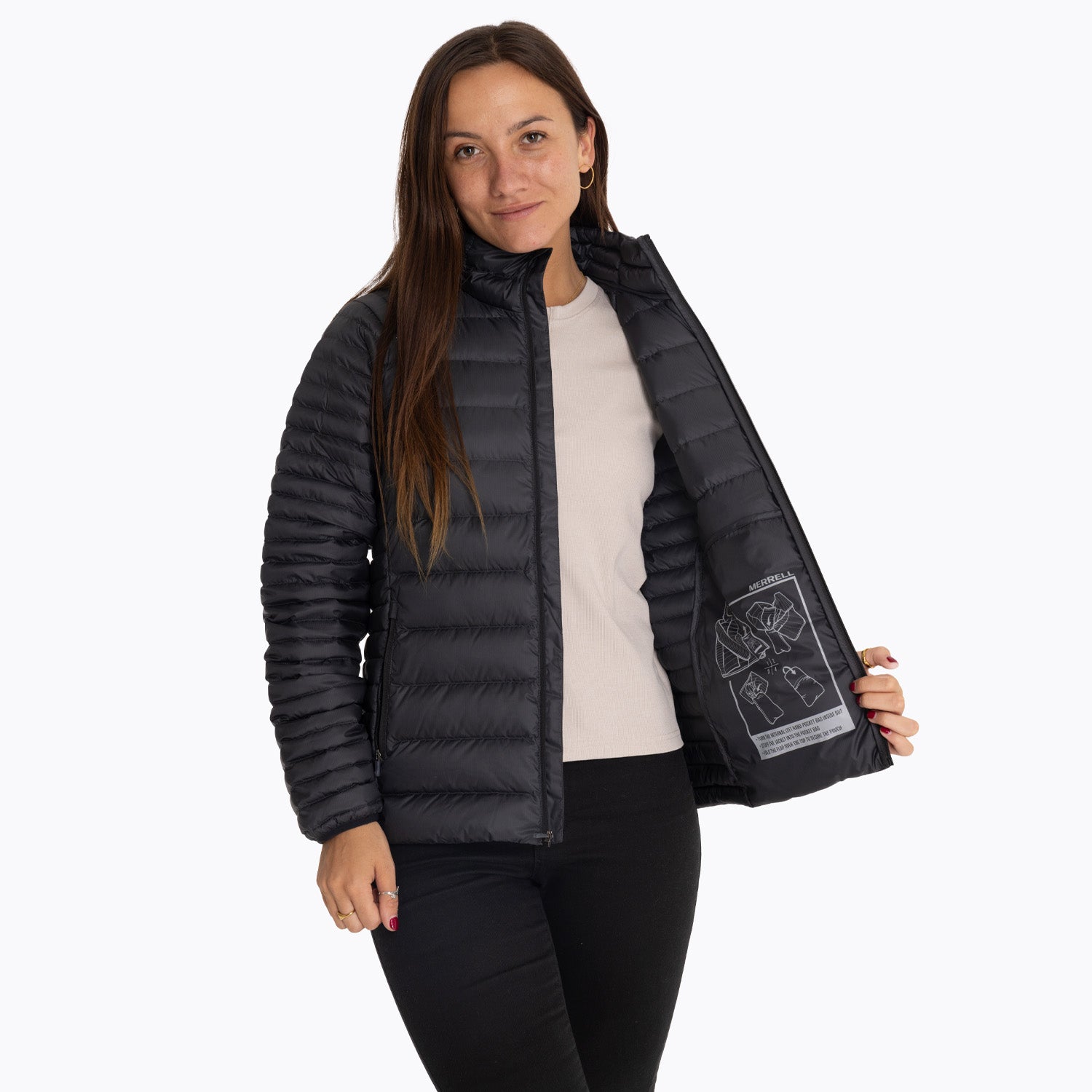 Parka Mujer Ridgevent Thermo Jacket Negro Merrell