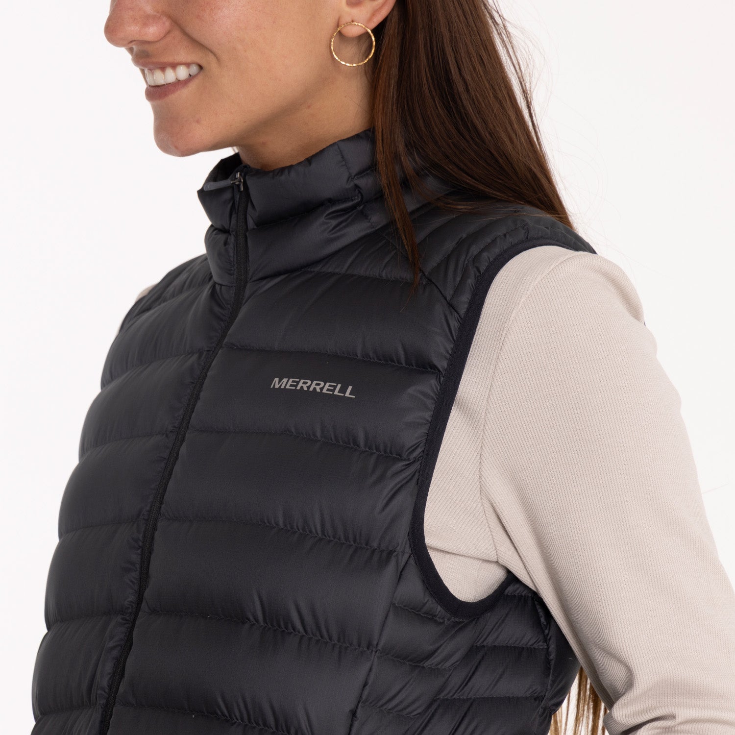 Parka Sin Mangas Mujer Ridgevent Vest Negro Merrell