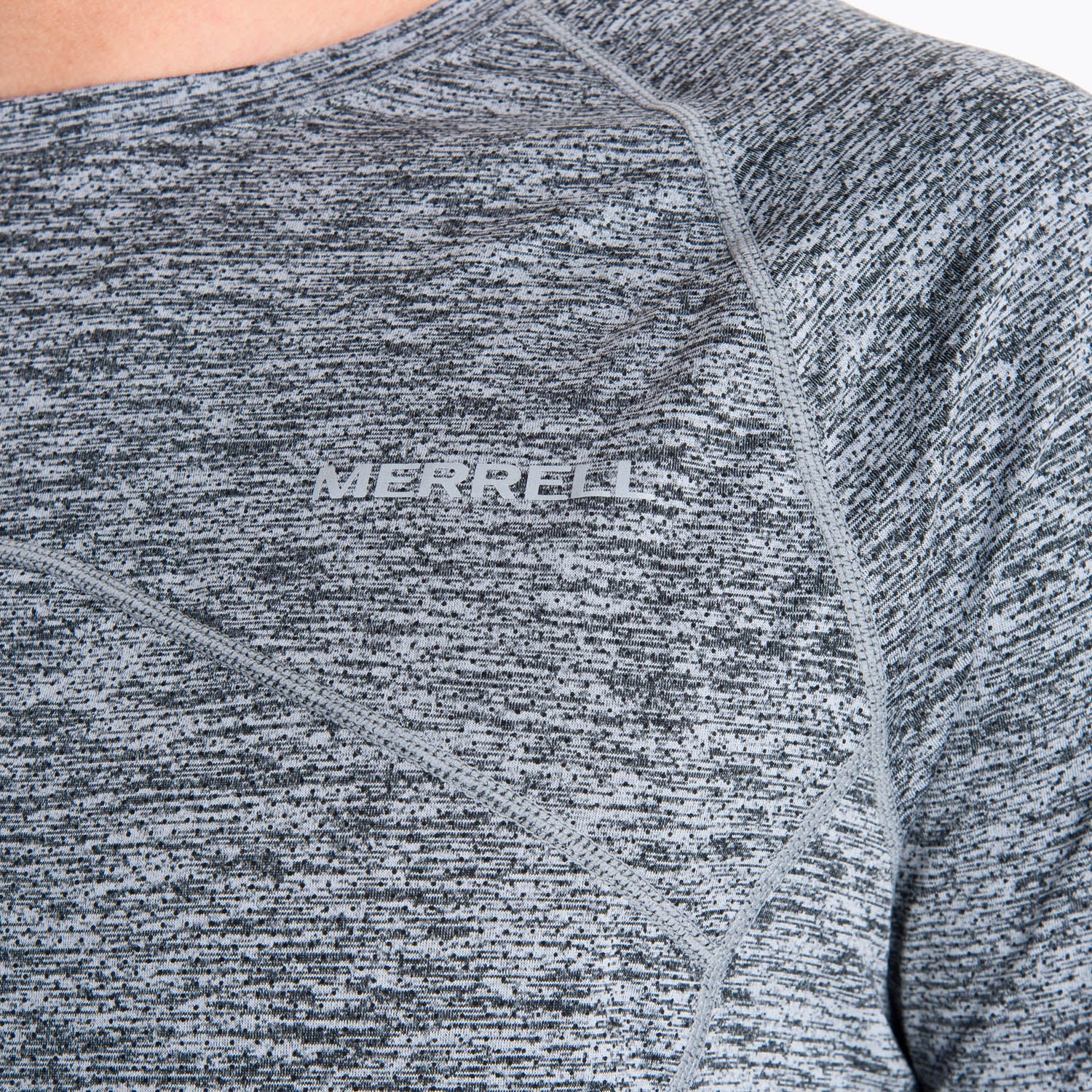 Polera Manga Larga Hombre Sport Gris Oscuro Merrell