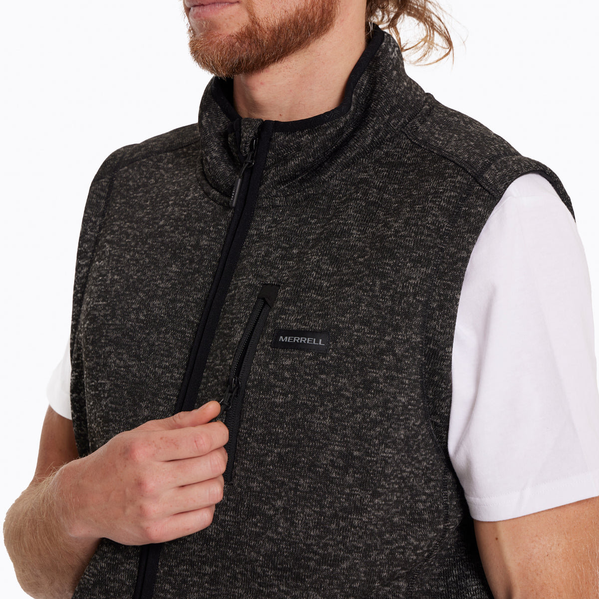Polar Sin Mangas Hombre Campbell Knitted Negro Merrell
