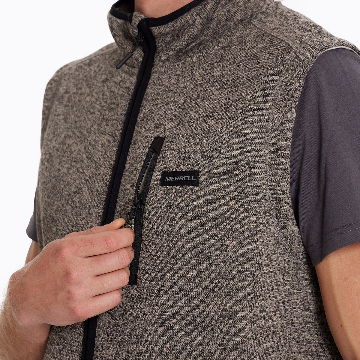 Polar Sin Mangas Hombre Campbell Knitted Gris Merrell