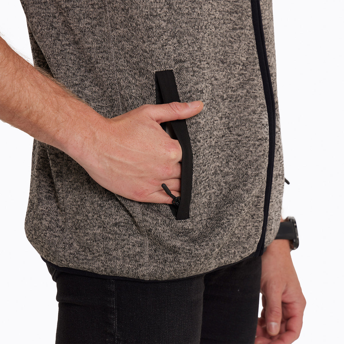 Polar Sin Mangas Hombre Campbell Knitted Gris Merrell