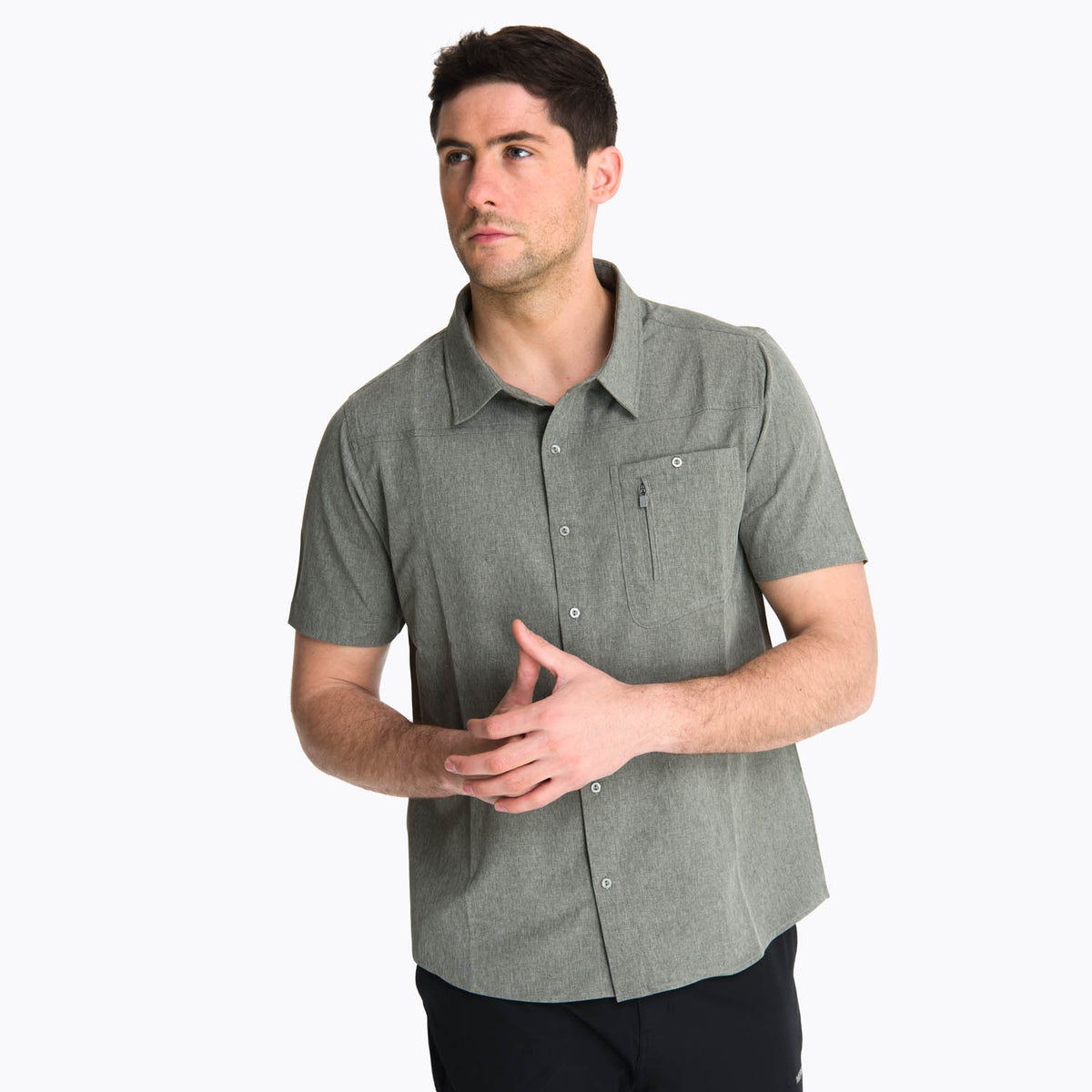 Camisa Hombre Petteril Verde Oliva Merrell