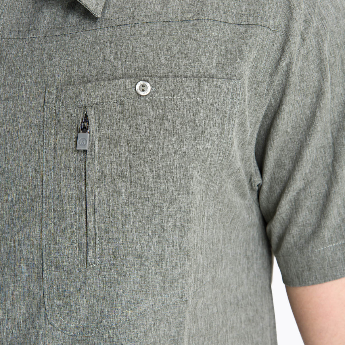 Camisa Hombre Petteril Verde Oliva Merrell