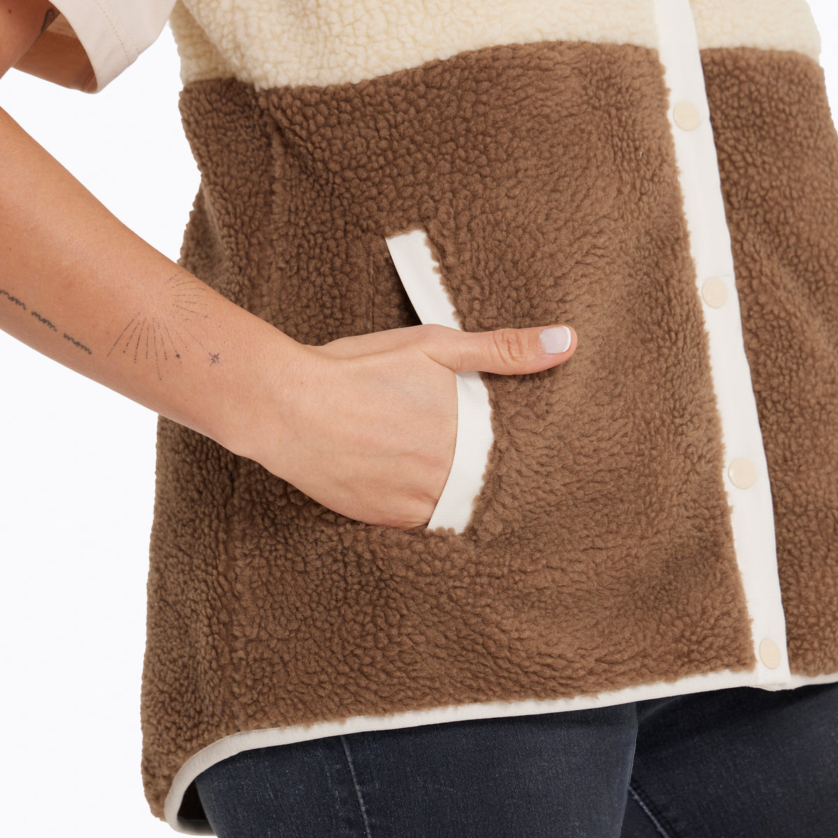 Polar Sin Mangas Mujer Trinity Sherpas Amarillo Merrell