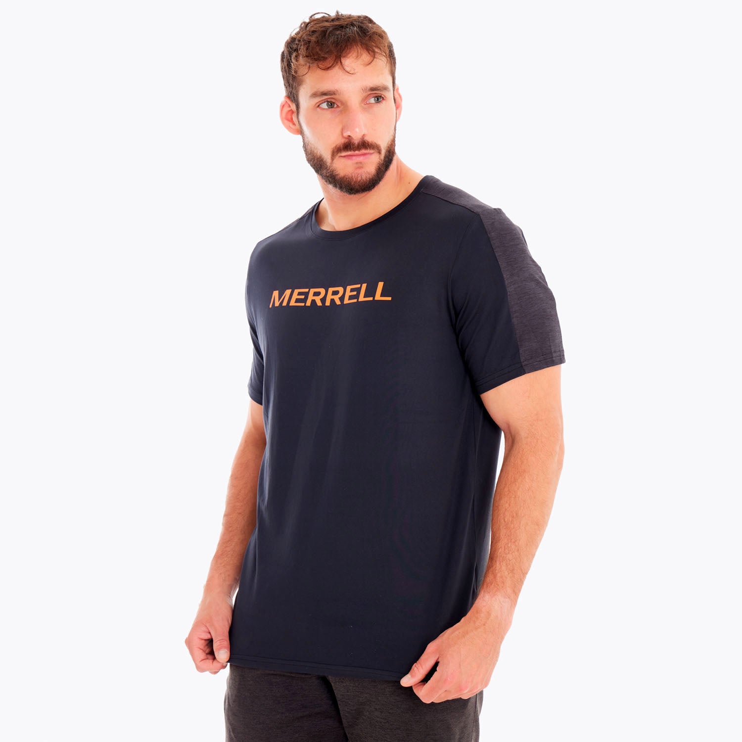 Polera Hombre Trail Running Edición Skyfire Negro Merrell