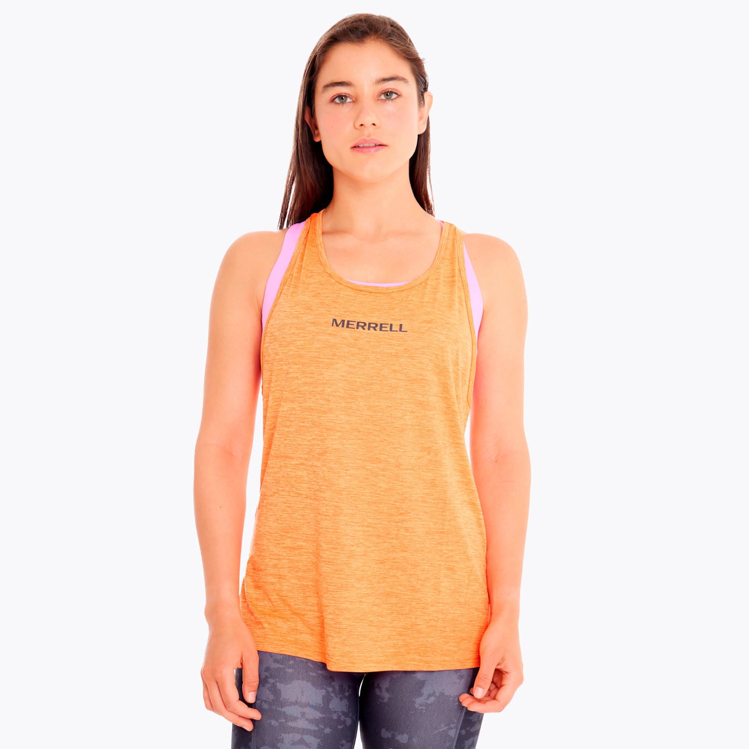 Polera Mujer Trail Running Edición Skyfire Naranjo Merrell