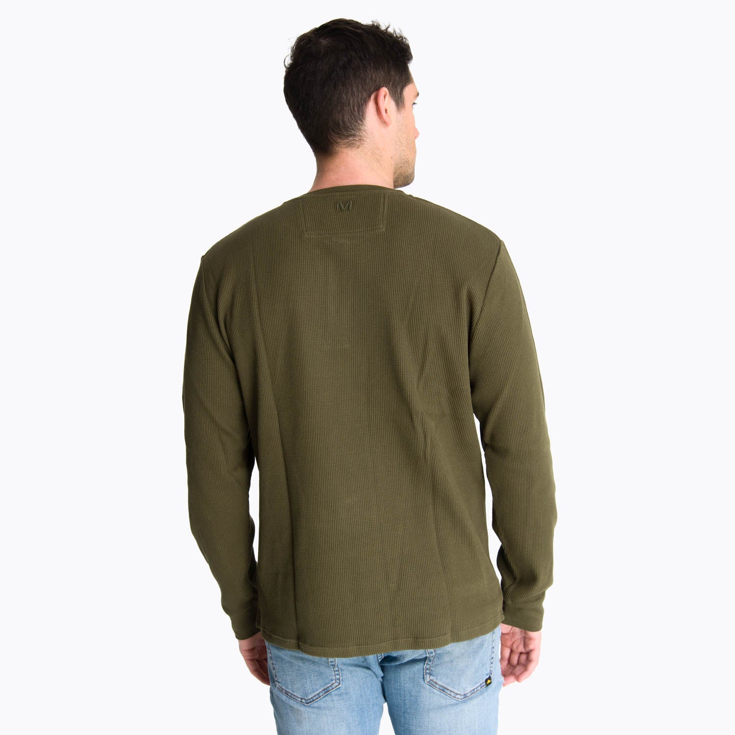 Polera Manga Larga Hombre Waffle Verde Oscuro Merrell