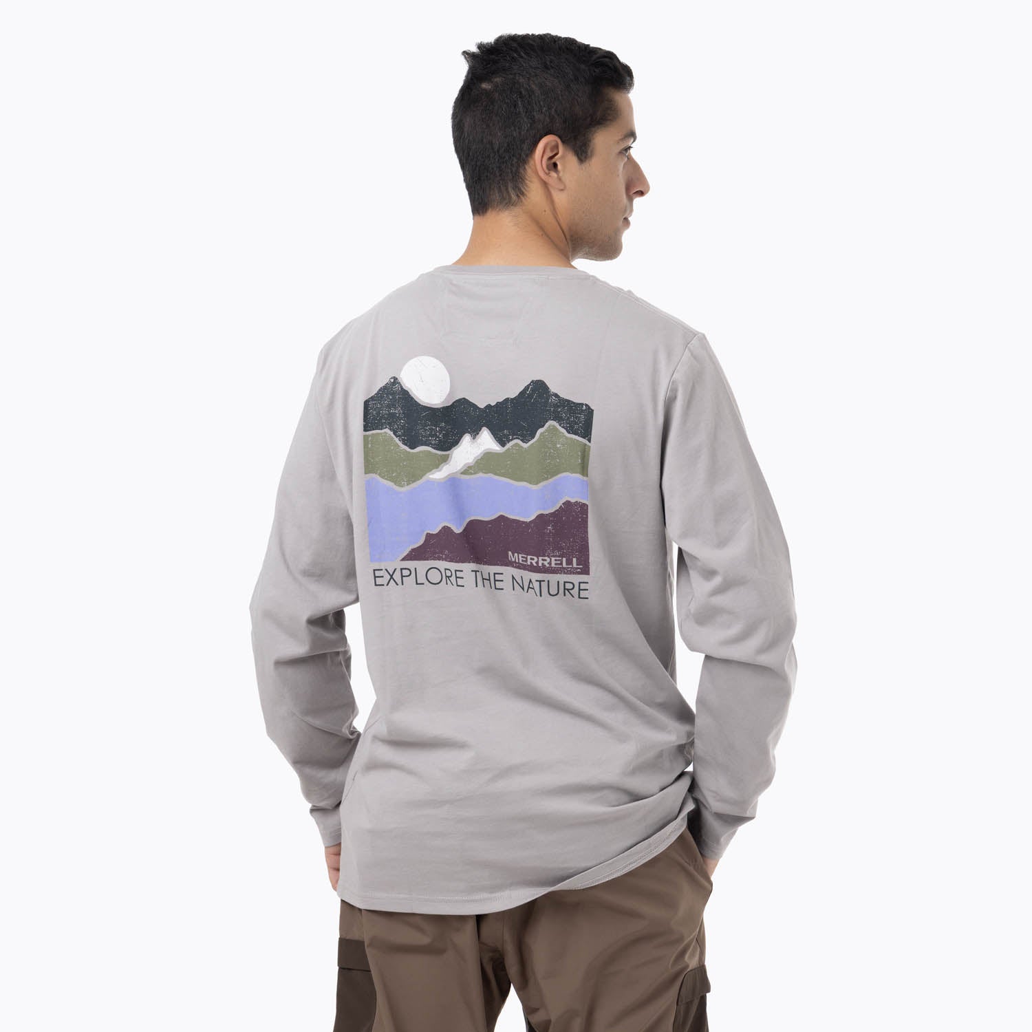 Polera Hombre Logo Gris Merrell