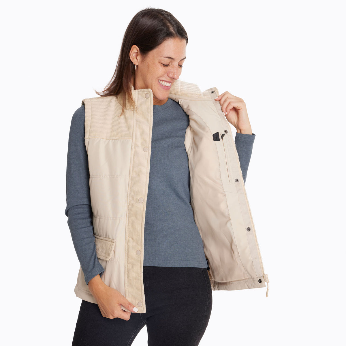 Parka Sin Mangas Mujer Lava Beige Merrell