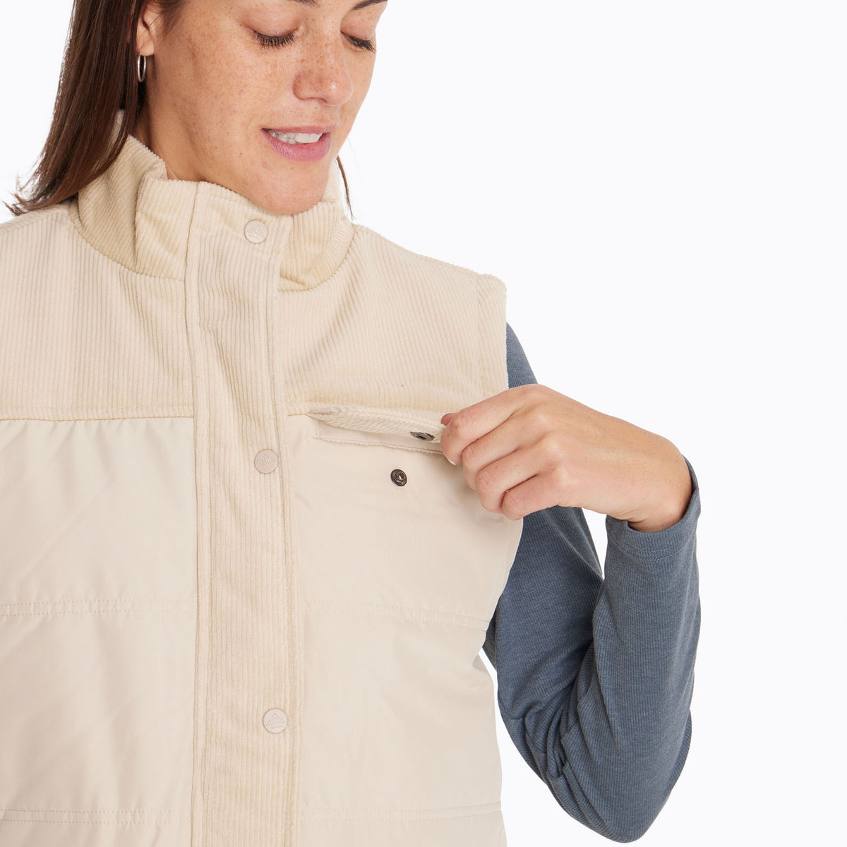 Parka Sin Mangas Mujer Lava Beige Merrell
